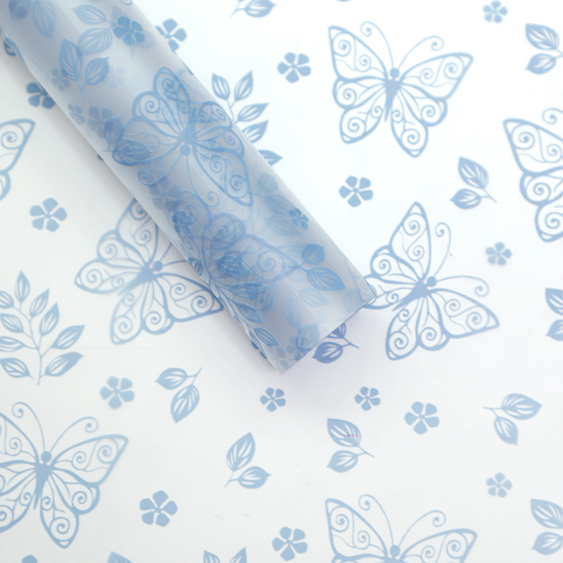 MYHC-07 Vynikající Butterfly Lines, transparentní květinová balicí fólie