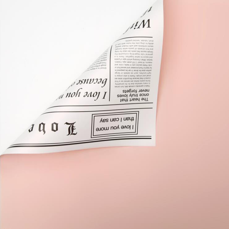 MYHC-23 jednostranný novinový styl, oboustranný a dvoubarevný obal na květy z hovězí kůže