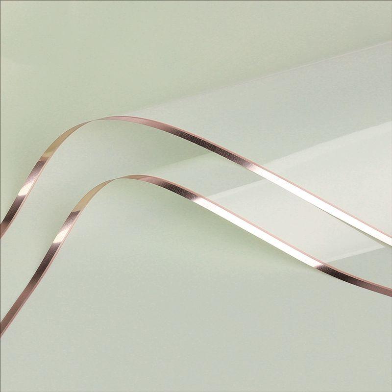 MYHC-72 Solid Color Gold Edge Water Light Film Transparentní květinový obalový film