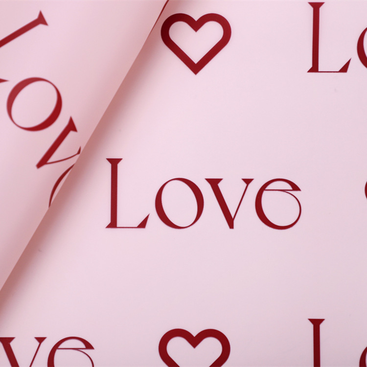 Love Letters Print Design květina balicí papír Nossa s voděodolnou vrstvou barevné