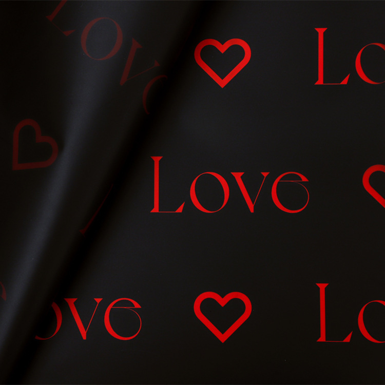 Love Letters Print Design květina balicí papír Nossa s voděodolnou vrstvou barevné