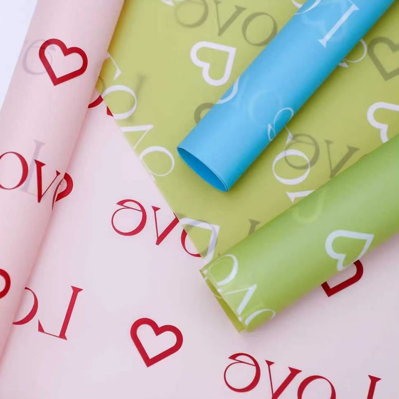 Love Letters Print Design květina balicí papír Nossa s voděodolnou vrstvou barevné