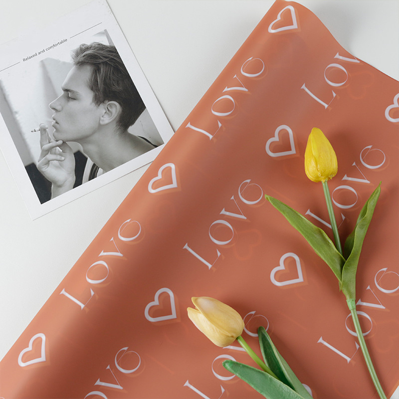 Love Letters Print Design květina balicí papír Nossa s voděodolnou vrstvou barevné