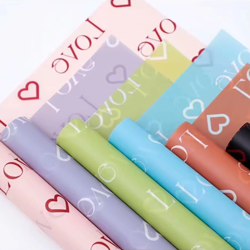 Love Letters Print Design květina balicí papír Nossa s voděodolnou vrstvou barevné