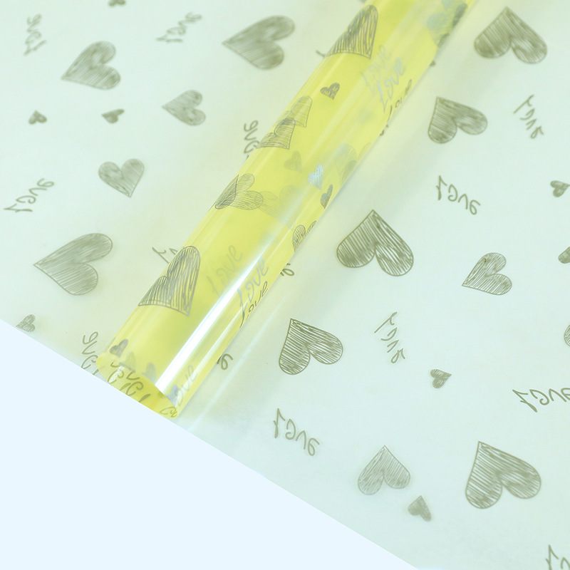 Love Print Design Květinový balicí papír Vodotěsný zahuštěný jednostranně potažený