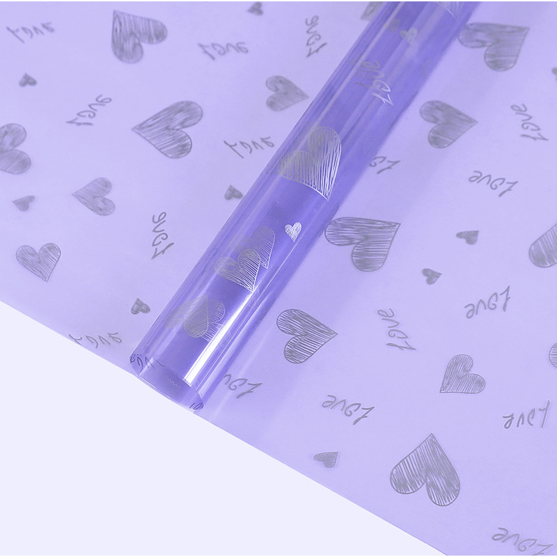 Love Print Design Květinový balicí papír Vodotěsný zahuštěný jednostranně potažený