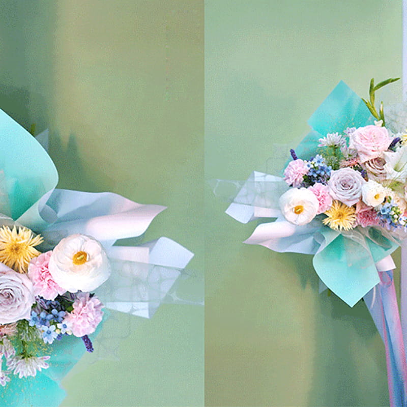 Premium Gradient Flower Bouquet Balicí papír