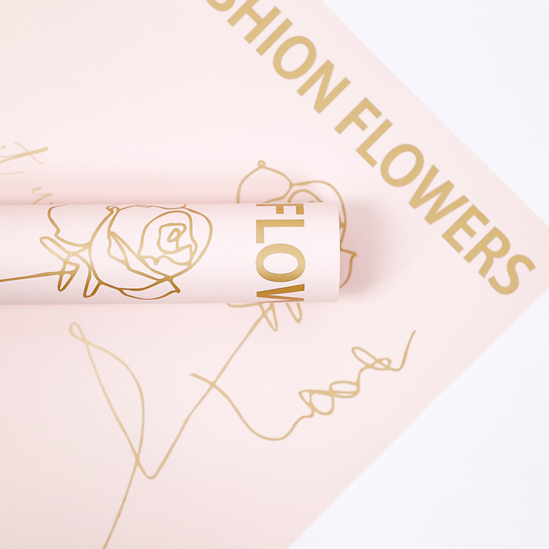 Květinový balicí papír Love-Bouquet se vzorem růže